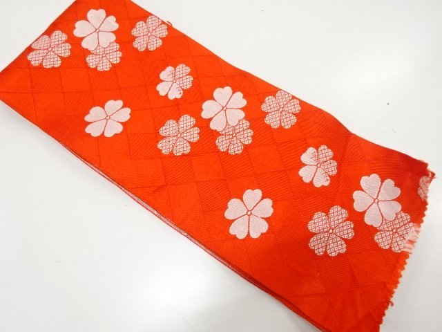 JAPANESE HANHABA OBI / WOVEN FLOWER